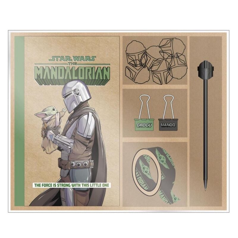 Set de Papelería Star Wars The Mandalorian GroguMando