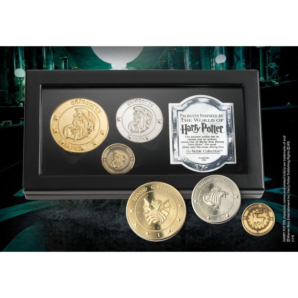 Harry Potter Réplica Set de Monedas El Banco Gringotts