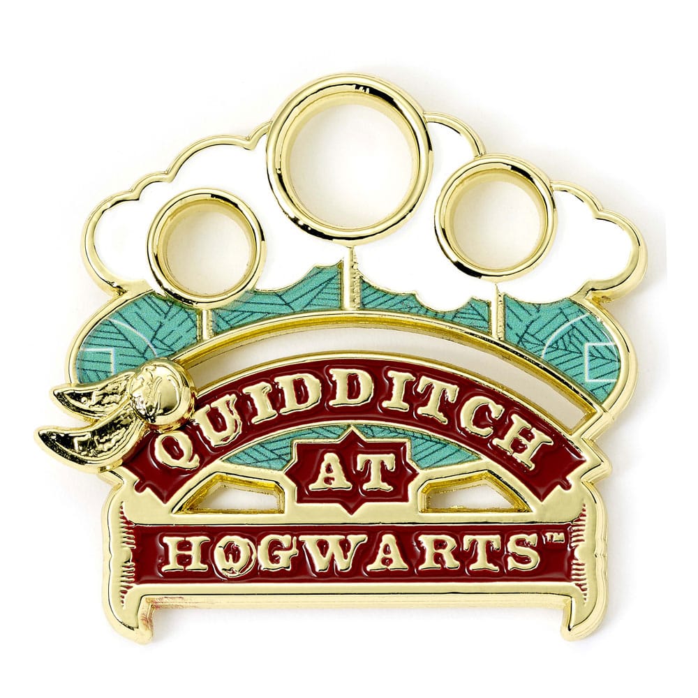Harry Potter Insignia con alfiler Quidditch (Dorado)
