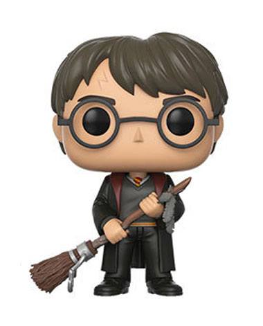 Harry Potter POP! Movies Vinyl Figura Harry with Firebolt & Feather 9 cm