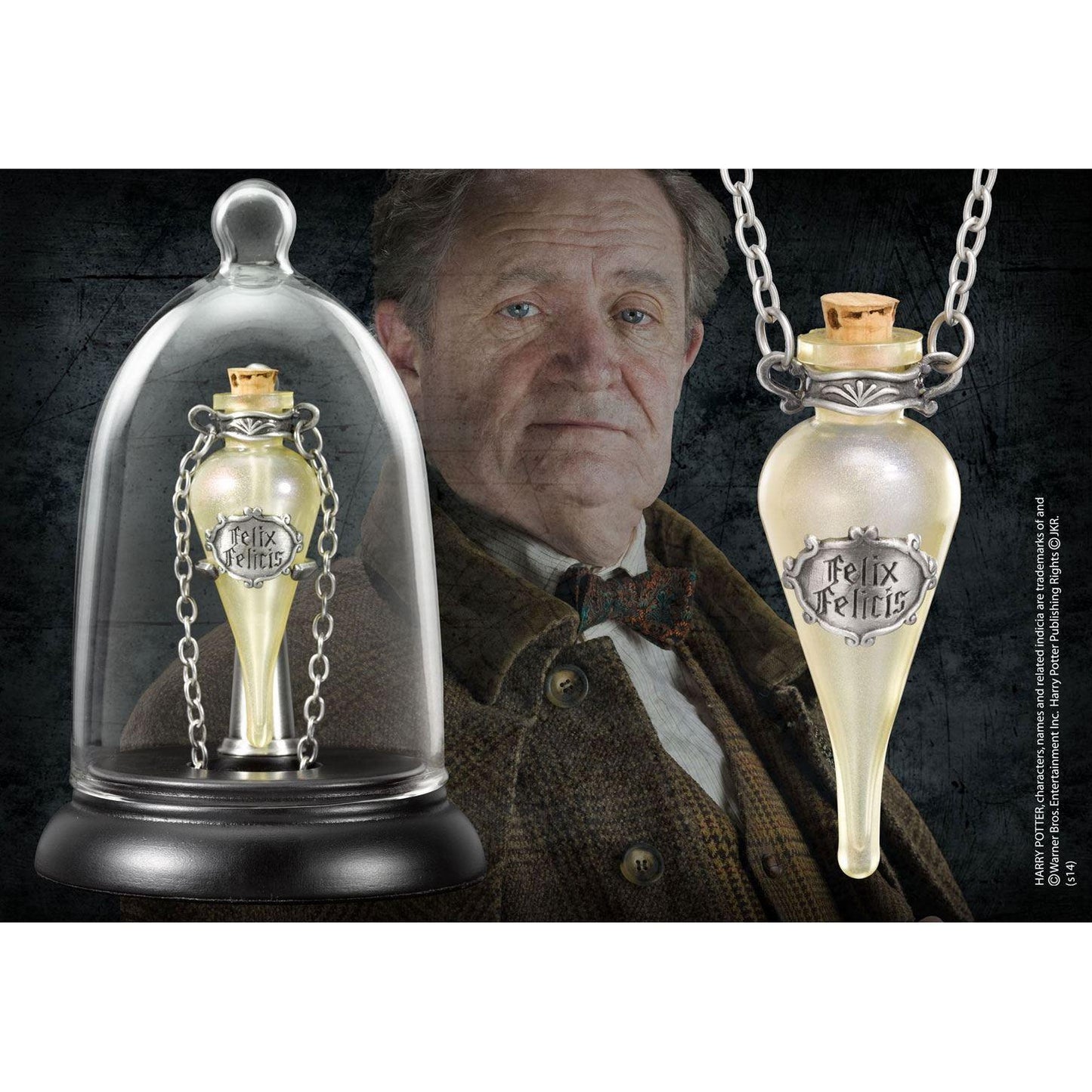 Harry Potter Colgante con Collar y Expositor Felix Felicis