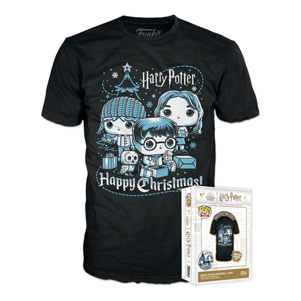 Harry Potter POP! Tees Camiseta Ron, Hermione, Harry
