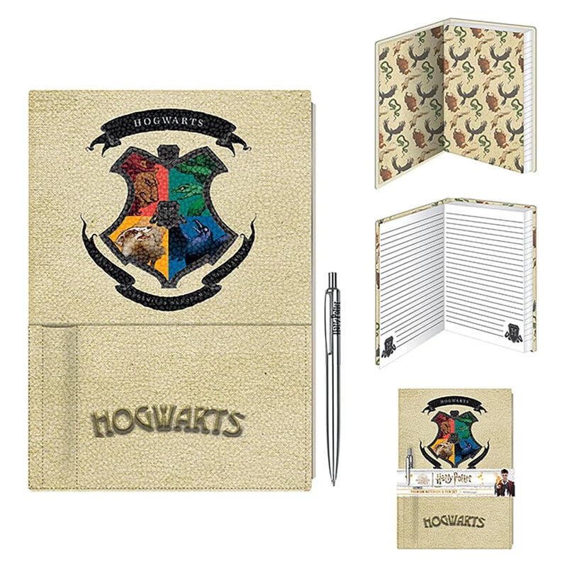 Set Papelería Harry Potter Escudo Hogwarts