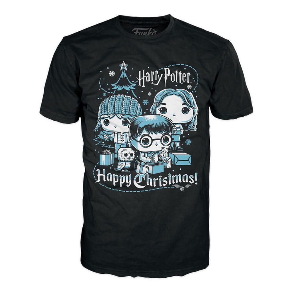 Harry Potter POP! Tees Camiseta Ron, Hermione, Harry