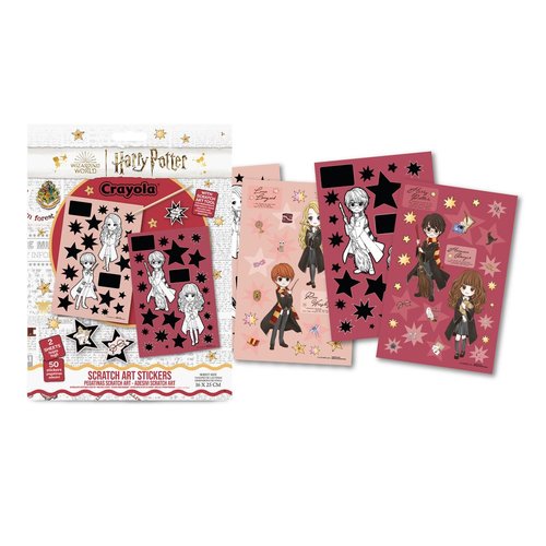Set Scratch Art Con Stickers Harry Potter