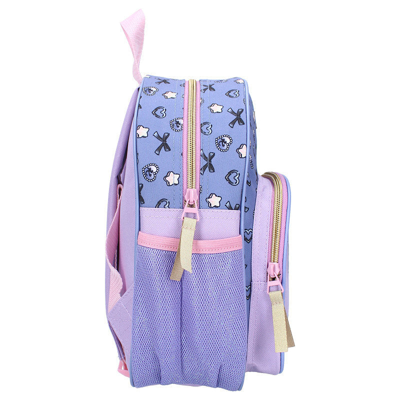 Mochila Infantil 29Cm Con Rejillas Y Bolsillo Kuromi