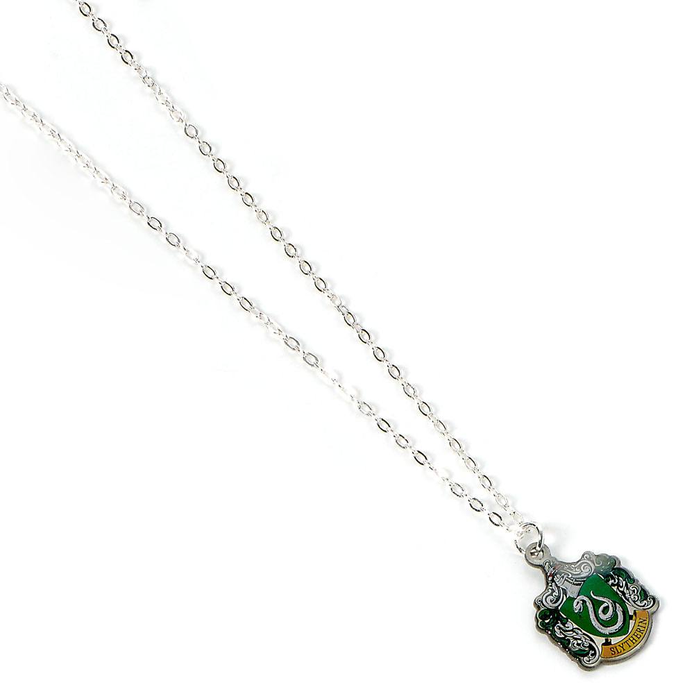 Harry Potter Collar con Colgante Slytherin (bañado en plata)