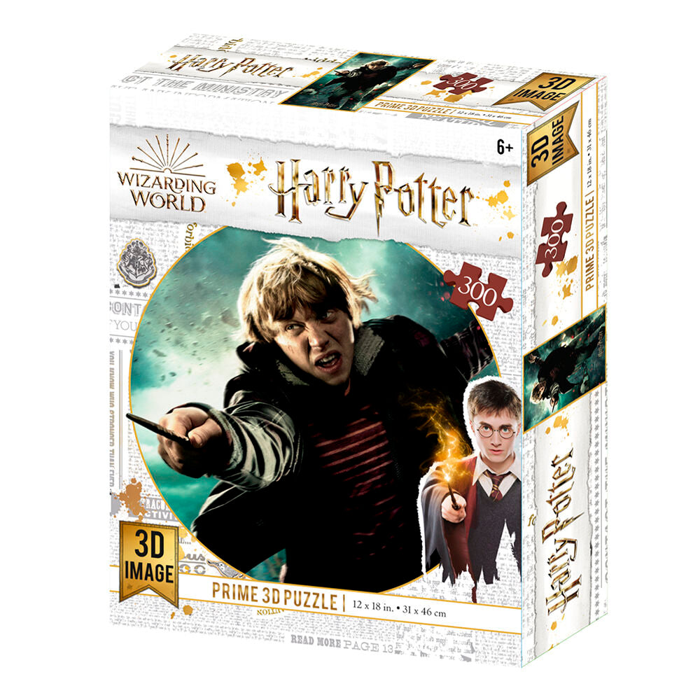 Puzzle lenticular Harry Potter Ron Weasley Batalla 300 piezas