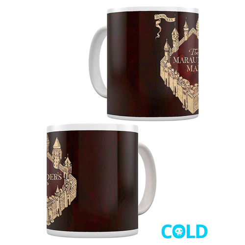 Taza térmica Mapa Merodeador Harry Potter mágica