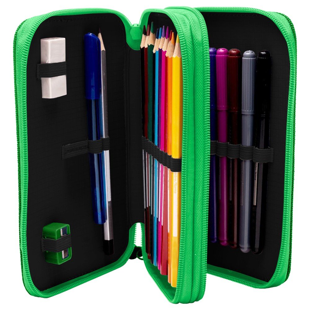 Estuche 2 Cremalleras Minecraft