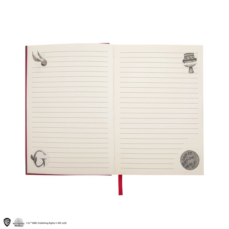 Cuaderno deluxe Mundo mágico de Gryffindor 14,5 x 21 cm