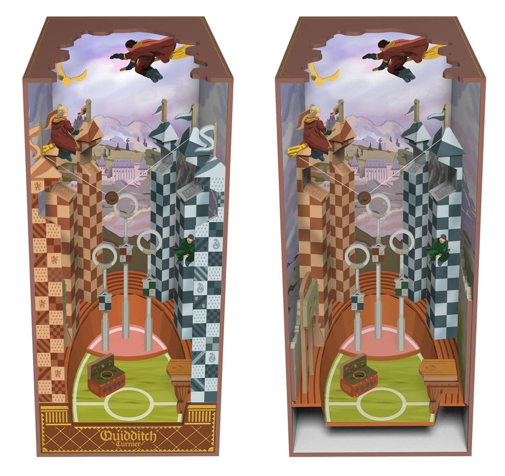 Harry Potter Maqueta Book Nook Tiny Adventures Campo de Quidditch 23 cm