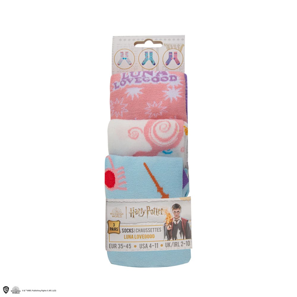 Harry Potter Pack de 3 Pares de calcetines Luna Lovegood