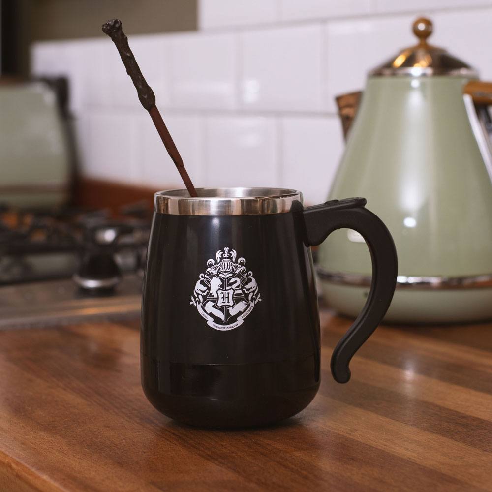 Harry Potter Taza que se remueve sola con la varita de Harry Potter