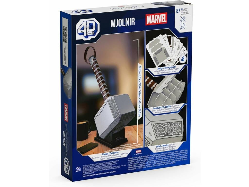 Puzzle 3D Martillo de Thor Marvel