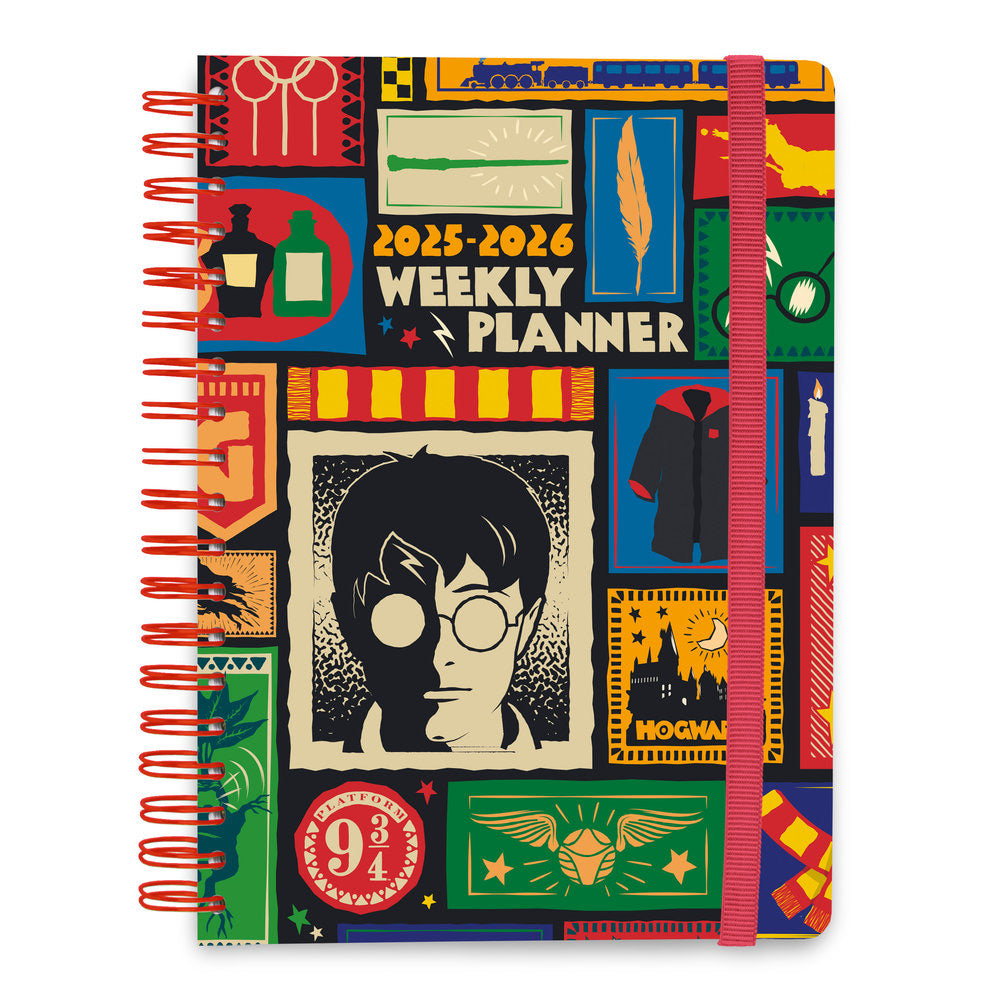 Agenda escolar 2025/2026 s/v a5 12 meses harry potter