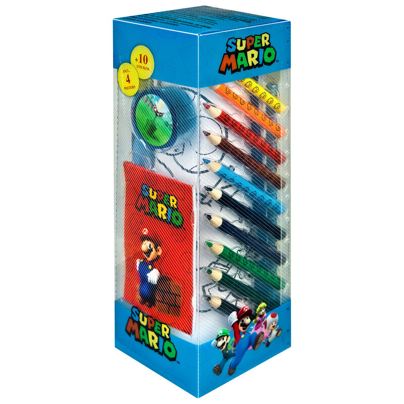 Set papelería Super Mario Bros 35pzs