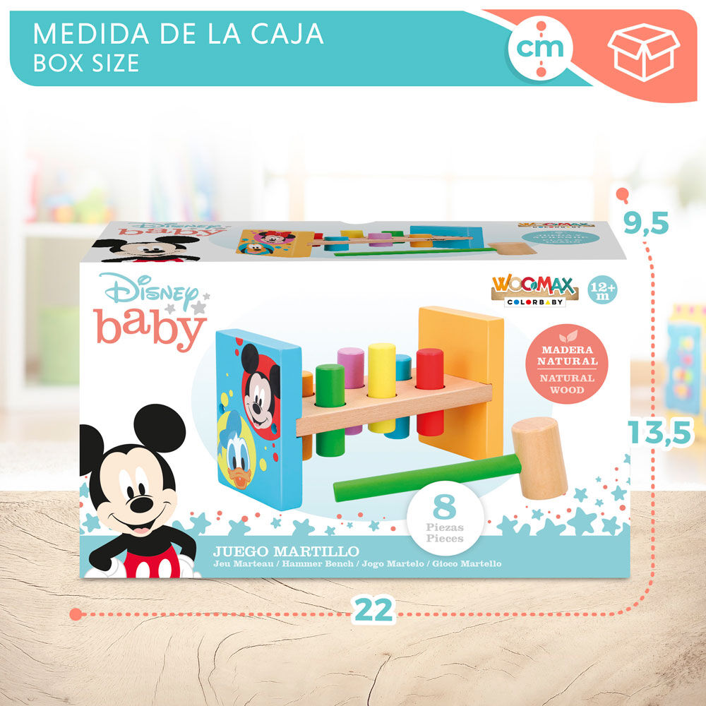 Juego Martillo Baby Disney madera
