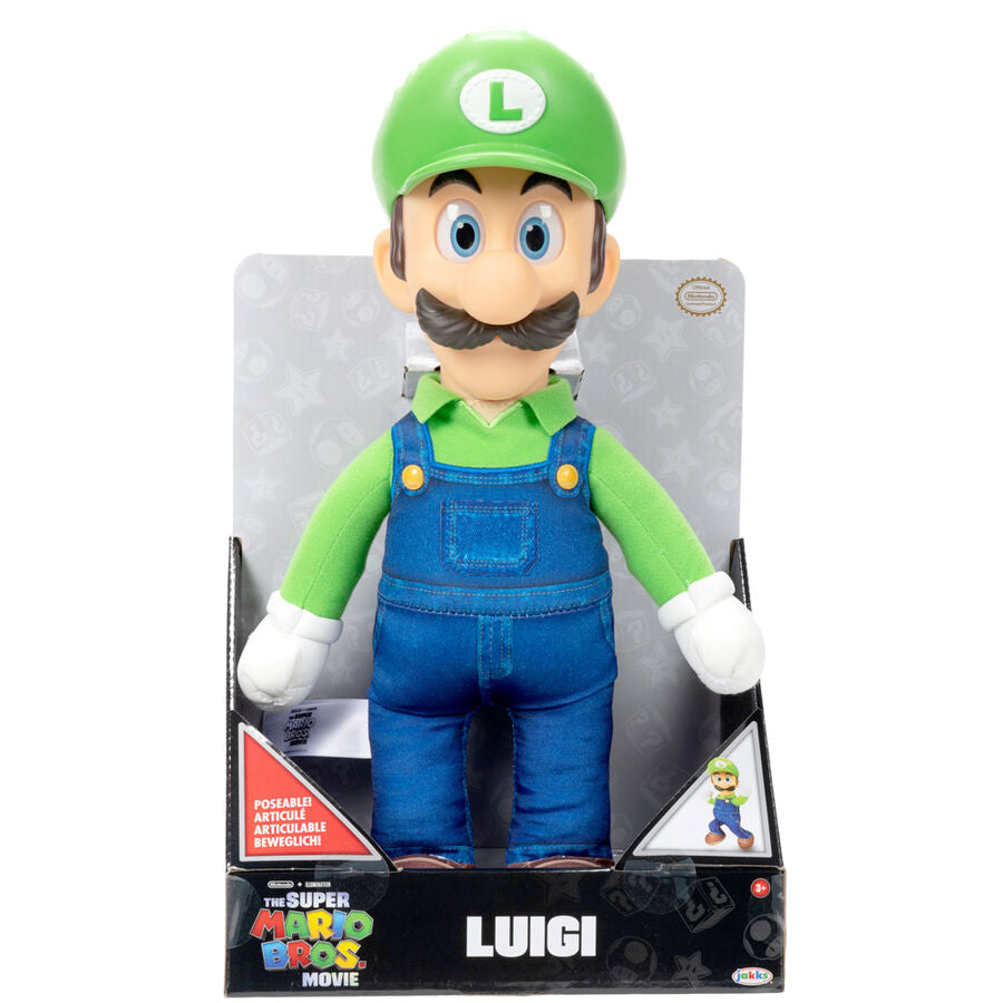 Peluche Luigi Super Mario Bros 30cm