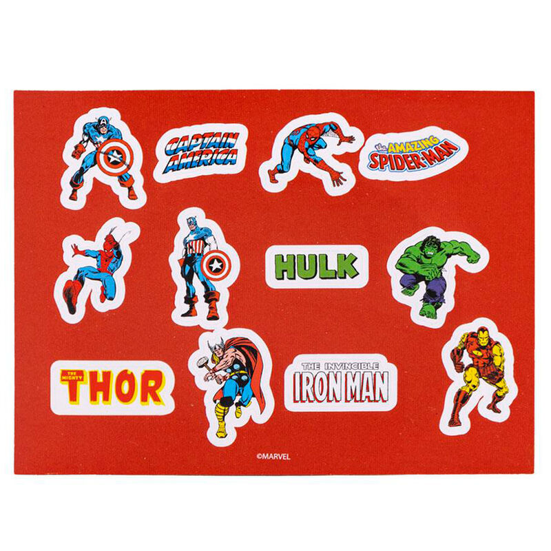 Set papeleria coloreable Vengadores Avengers Marvel