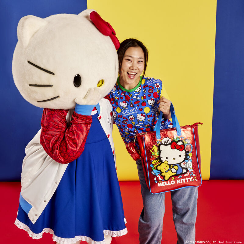 Bolso + monedero 50th Anniversary Hello Kitty Loungefly
