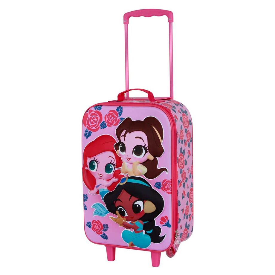 Maleta trolley 3D Flowers Princesas Disney 52cm