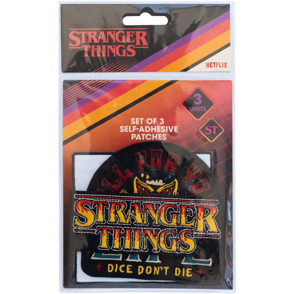 Set 3 parches Stranger Things