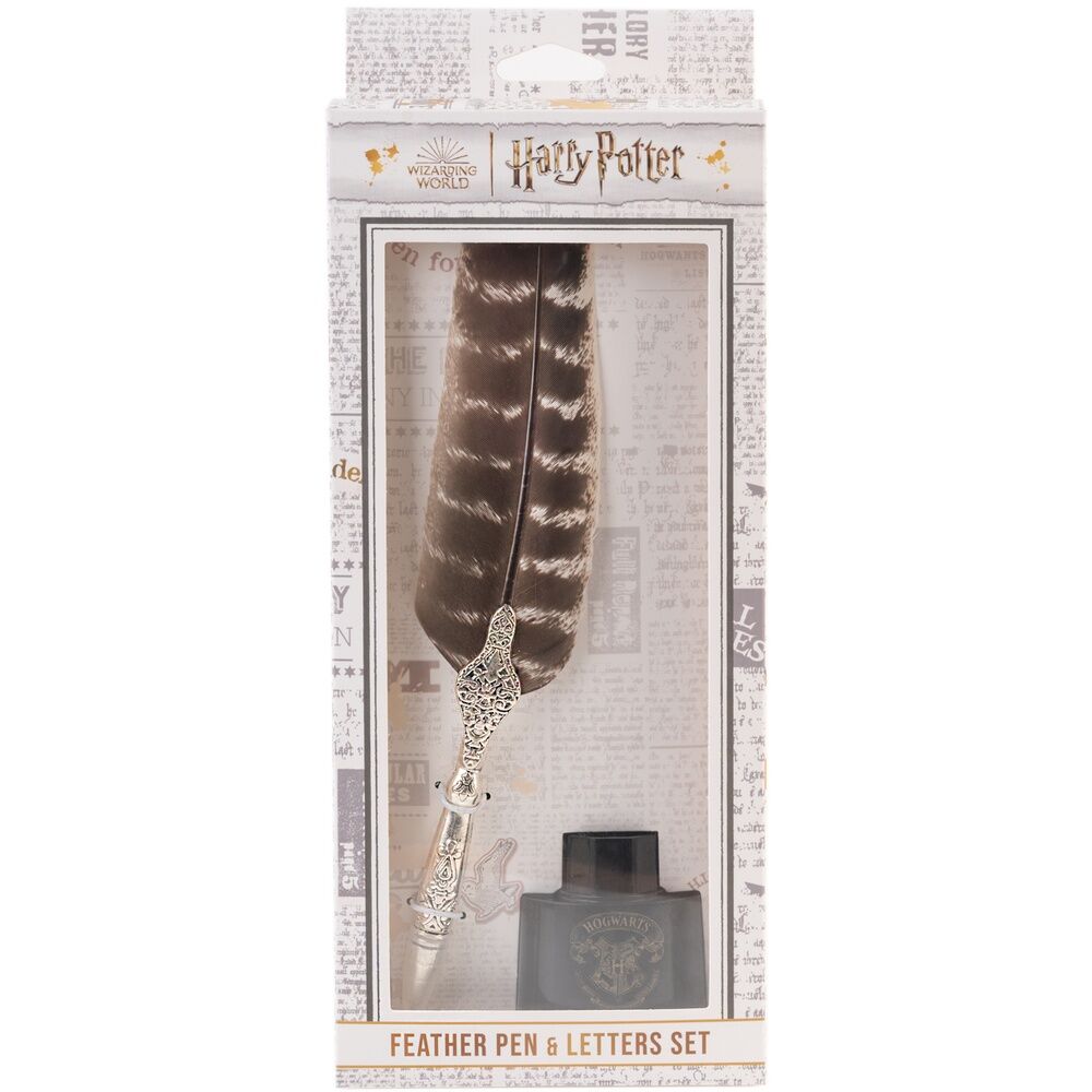 Blister Boligrafo Pluma + Cartas Harry Potter