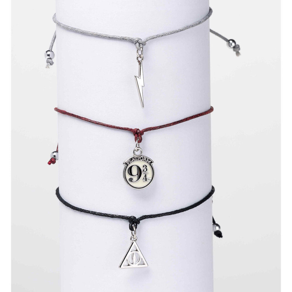Set 3 pulseras Amistad Reliquias de la Muerte Harry Potter