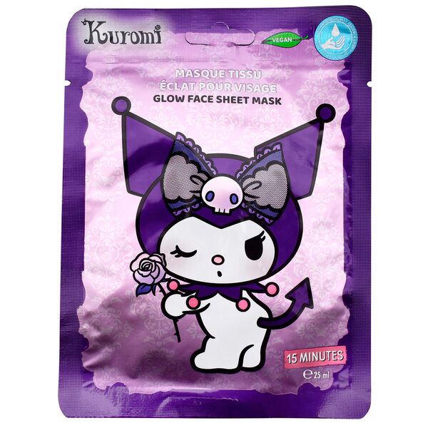 Mascarilla Facial Glow Kuromi Hello Kitty