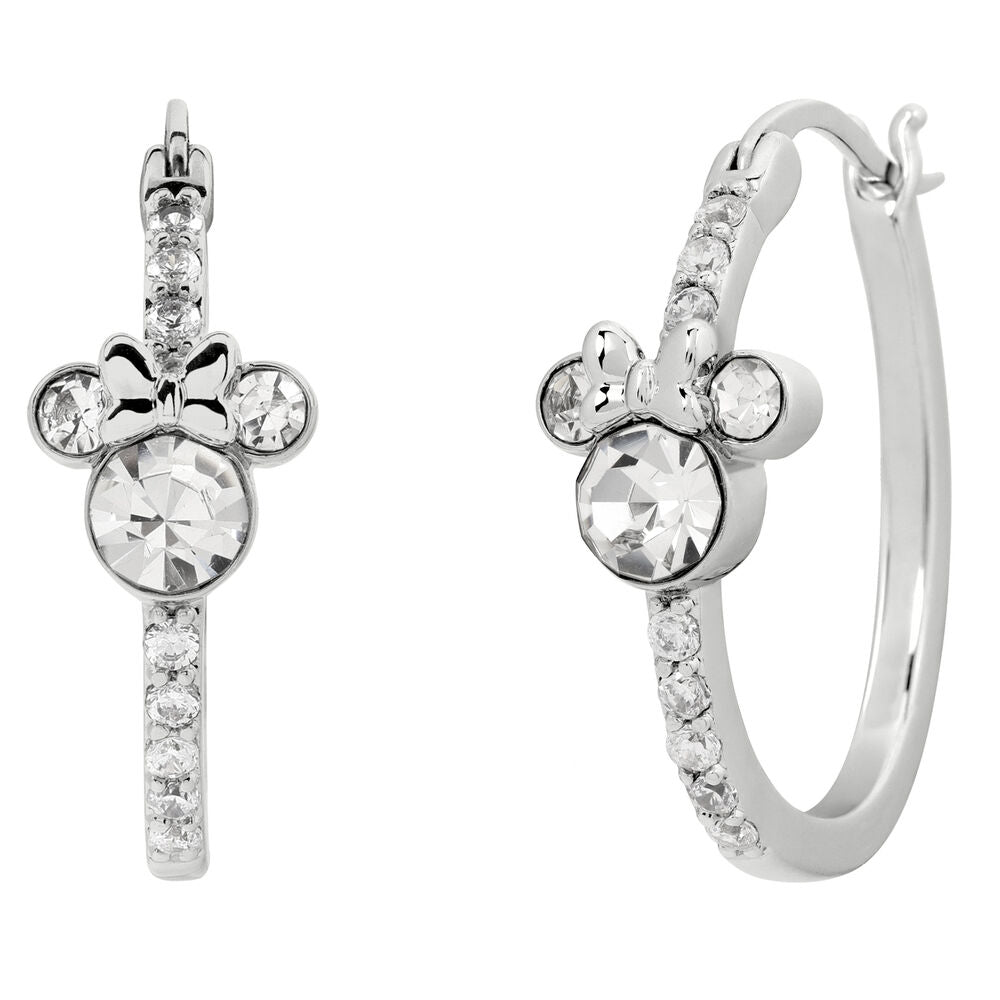 Pendientes Aro Minnie Disney plata