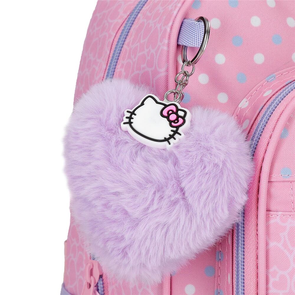 Mochila Hearts & Dots Hello Kitty 25cm adaptable