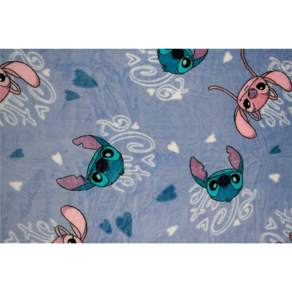 Manta coralina capucha Stitch Disney 120x150cm
