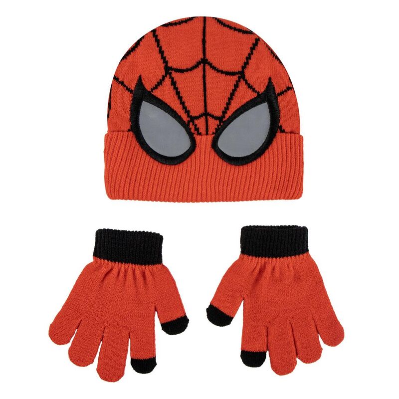Set gorro y guantes Spiderman Marvel
