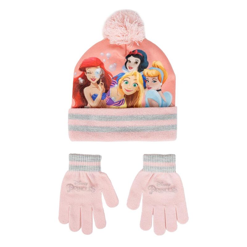 Set gorro y guantes Princesas Disney