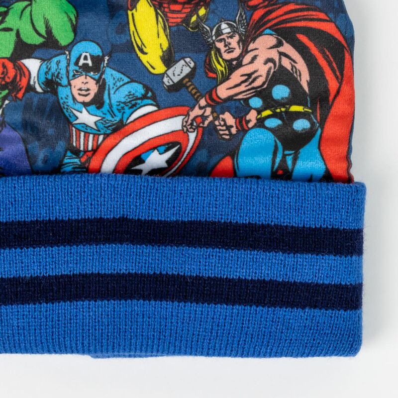 Conjunto gorro guantes braga cuello Los Vengadores Avengers Marvel