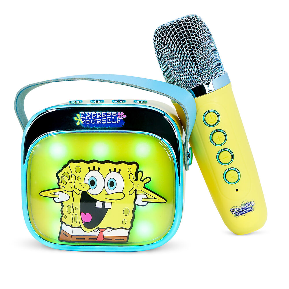 Altavoz y Micro Karaoke LED Bob Esponja