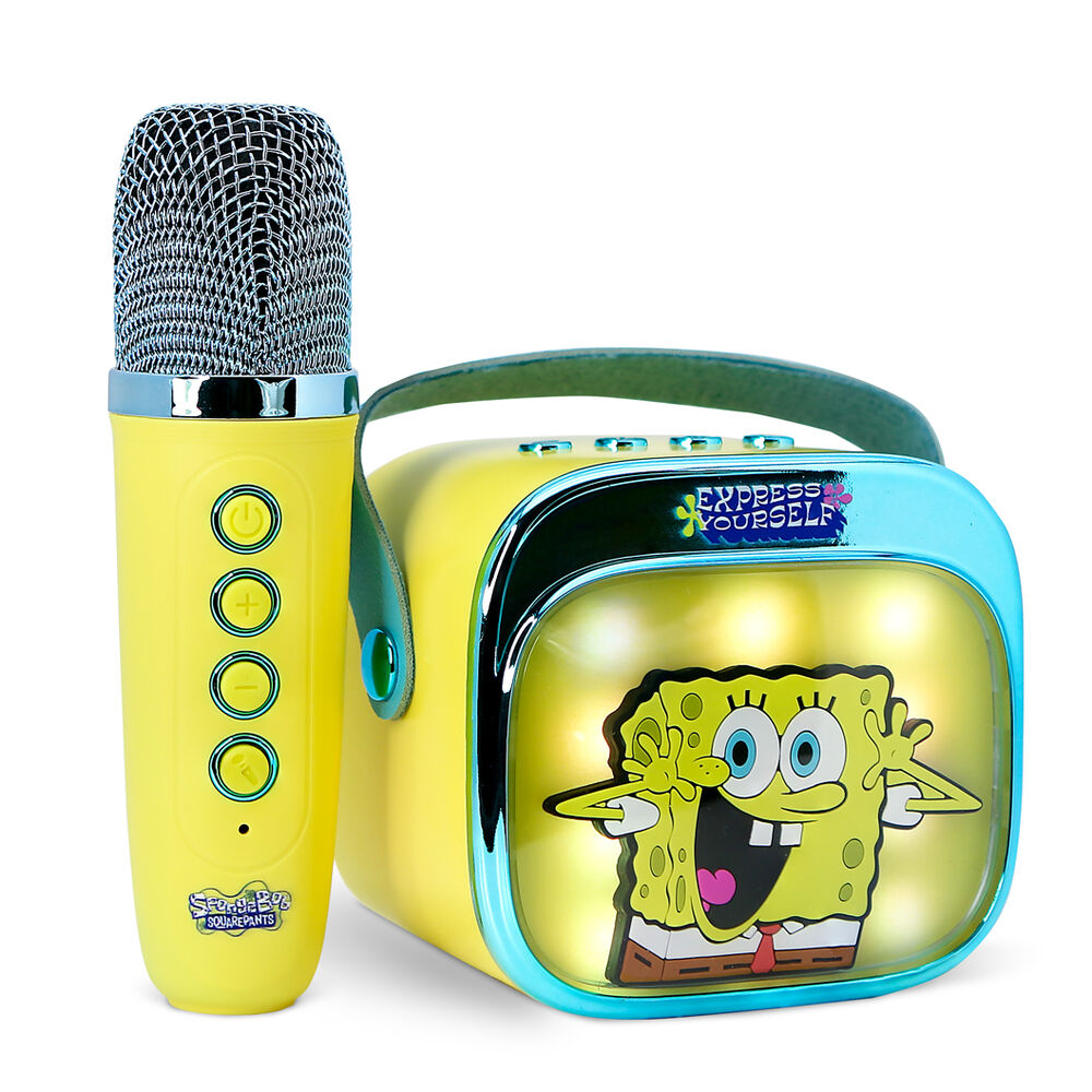 Altavoz y Micro Karaoke LED Bob Esponja