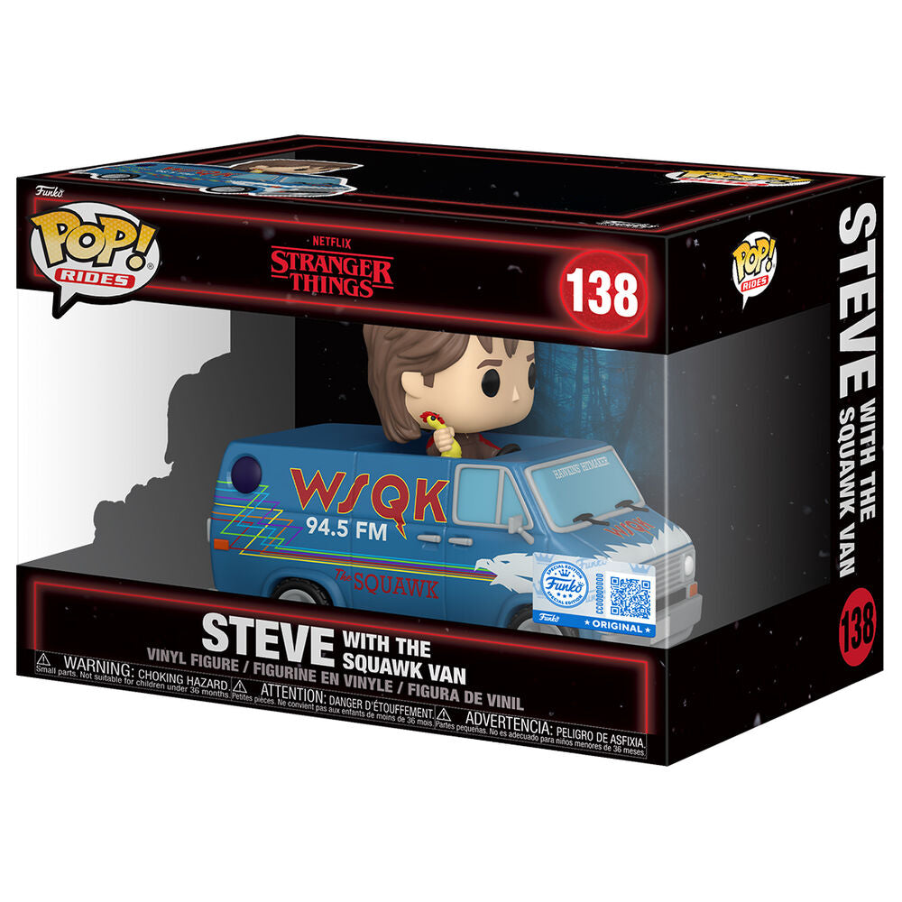 Figura POP Rides Deluxe Stranger Things 5 Steve with the Squawk Van
