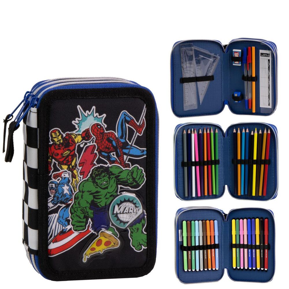 Plumier Los Vengadores Avengers Marvel triple