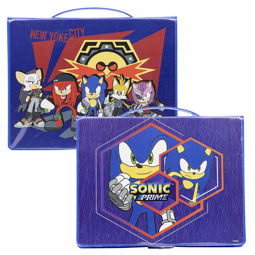 Set papeleria coloreable Sonic Prime
