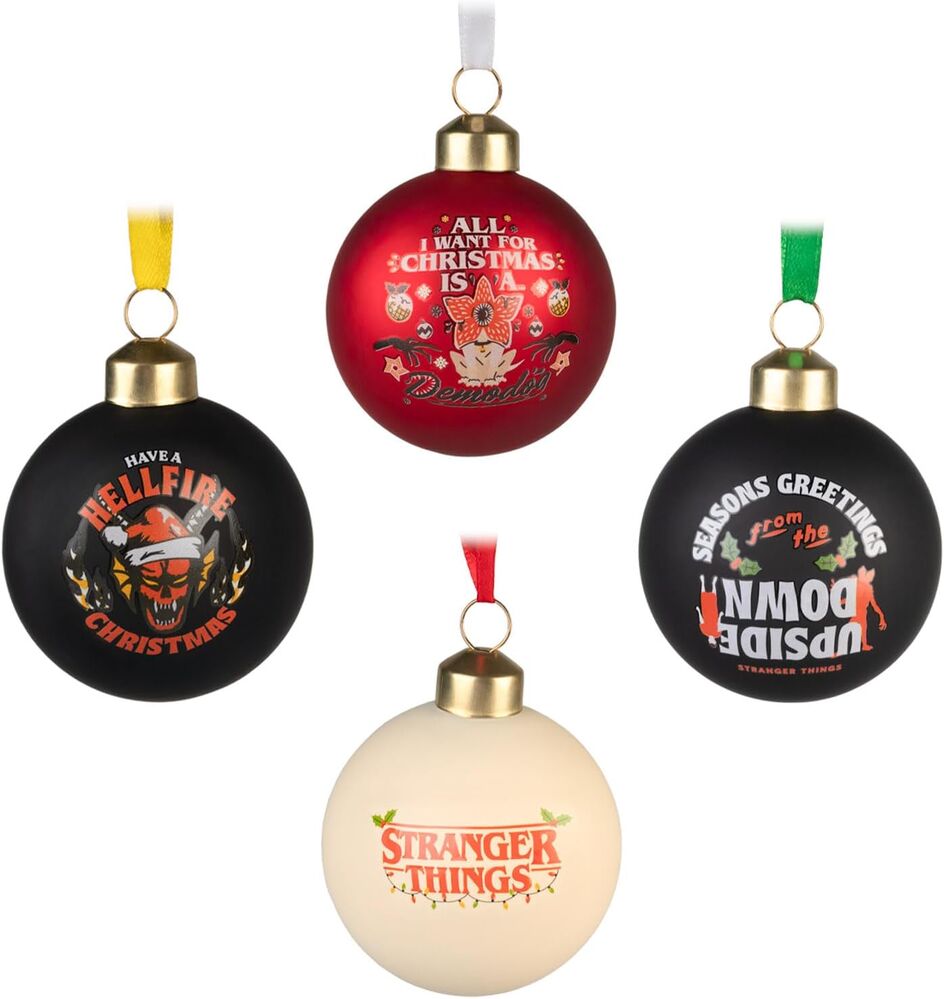 Set 4 Adornos Navidad Stranger things