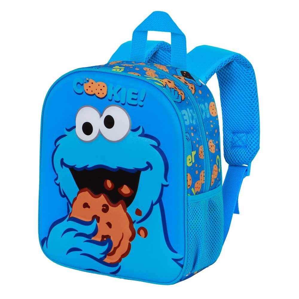 Mochila 3D Monstruo de las Galletas Barrio Sesamo 30cm