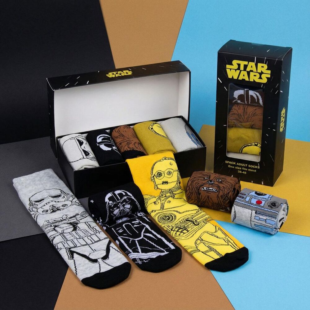 Set 5 pares calcetines Star Wars adulto