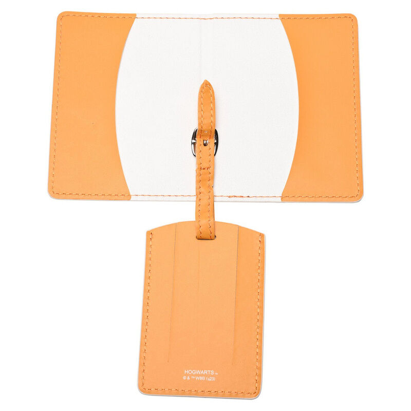 (PRE VENTA) Portapasaportes + etiqueta equipaje Hufflepuff Harry Potter