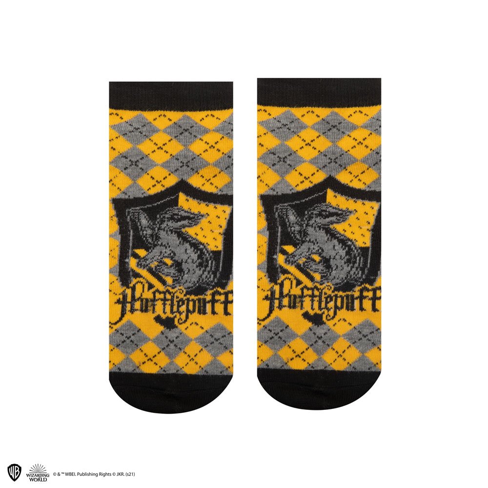 Harry Potter Pack de 3 Pares de calcetines tobilleros Hufflepuff