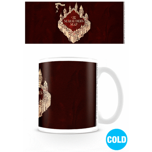 Taza térmica Mapa Merodeador Harry Potter mágica