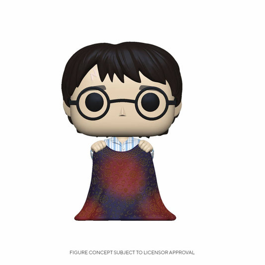 Harry Potter POP! Movies Vinyl Figura Harry Potter con Capa de invisibilidad 9 cm