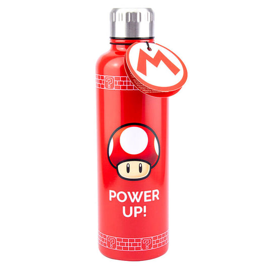 Botella acero inoxidable Power Up Super Mario Nintendo