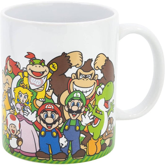 Taza Ceramica 325 Ml. En Caja Regalo Super Mario Group